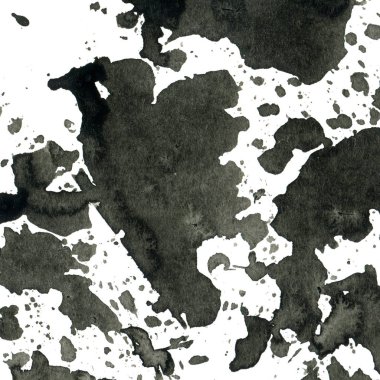 Beyaz arka plan doku soyut siyah boya splatters