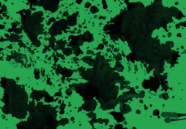 yeşil arka plan doku soyut siyah boya splatters