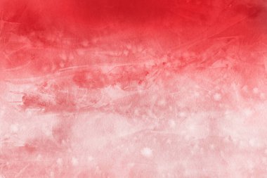 sulu boya boyama doku ile kırmızı arka plan