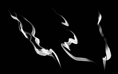 soyut duvar kağıdı, siyah arka plan üzerine duman