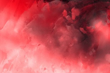 Kağıt arka plan üzerinde kırmızı sulu boya boya