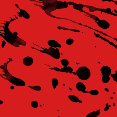 kırmızı arka plan doku soyut siyah boya splatters