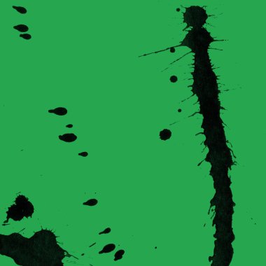 yeşil arka plan doku soyut siyah boya splatters