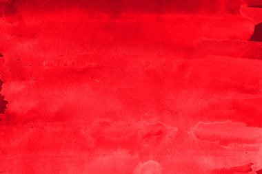 Kağıt arka plan üzerinde kırmızı sulu boya boya