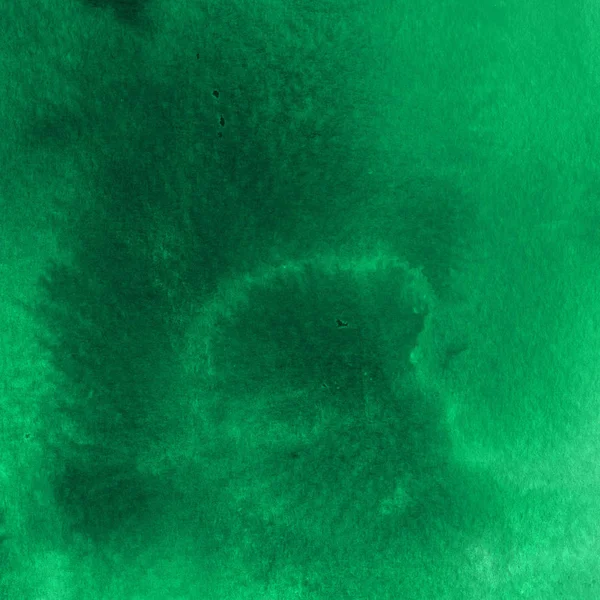 Groene Abstracte Achtergrond Met Aquarelverf Textuur — Stockfoto