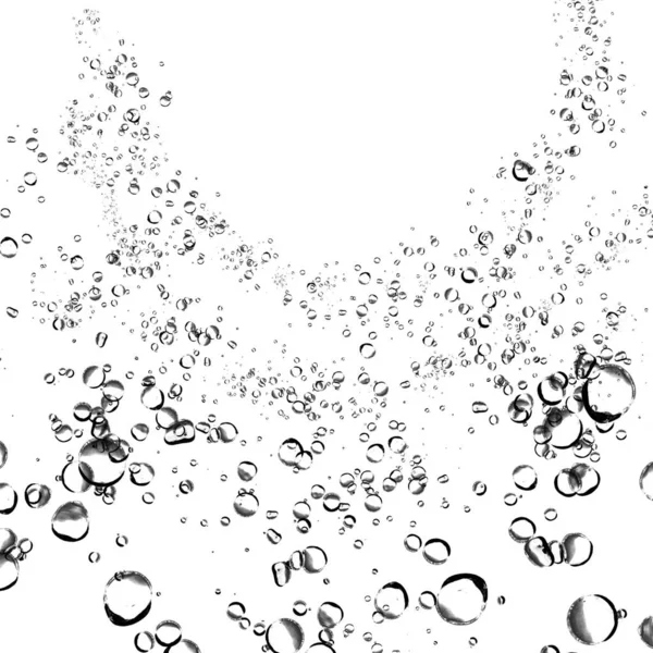 Isolated Water Bubbles White Background — Stock Photo, Image