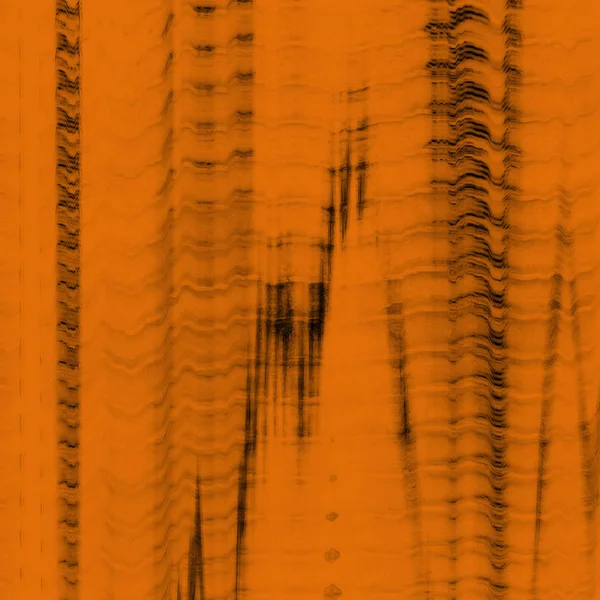 デジタル画面不具合効果テクスチャを抽象化します オレンジと黒 — ストック写真