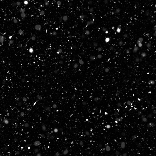 Abstraktní Tapety Padajícím Sněhem Černém Pozadí — Stock fotografie
