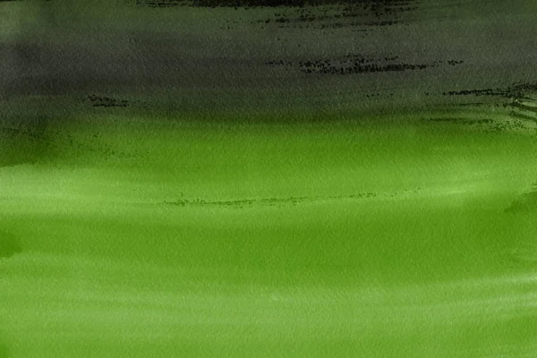 Groene Aquarel Verf Abstracte Achtergrond Van Papier — Stockfoto