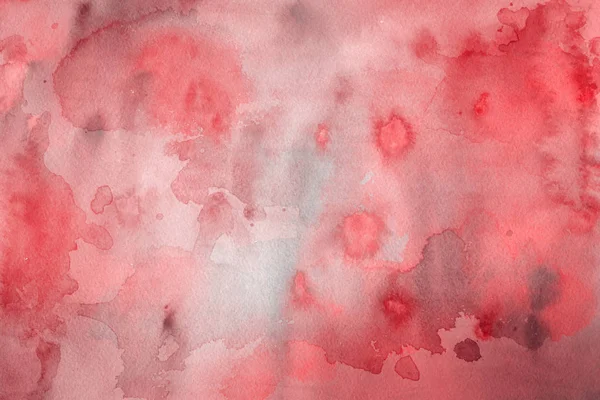 Rote Aquarellfarbe Auf Papier Abstrakten Hintergrund — Stockfoto