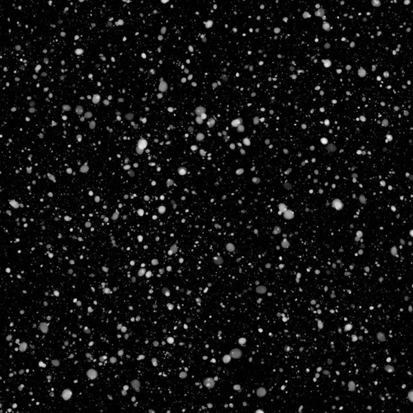 雪の壁紙を抽象的な黒い背景に — ストック写真
