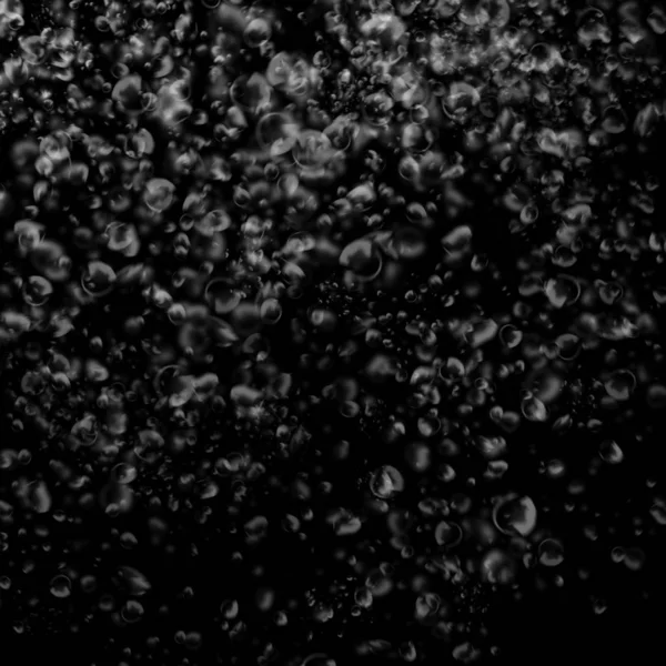 Papel Parede Abstrato Com Bolhas Sabão Fundo Escuro — Fotografia de Stock