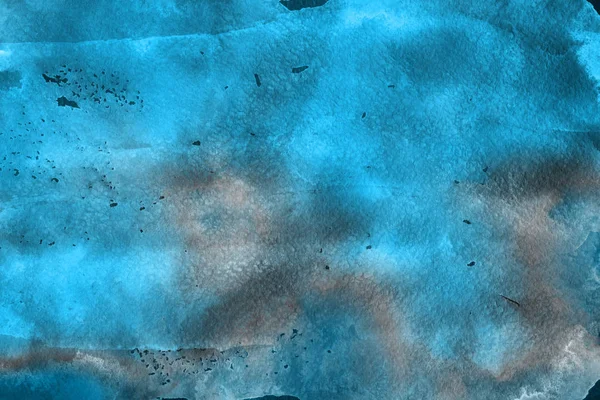 blue watercolor paint paper
