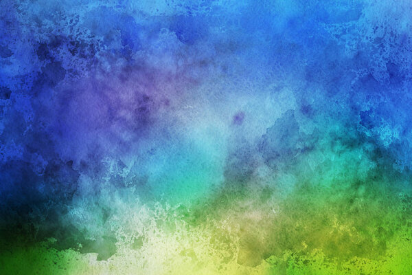 Colorful watercolor paint on paper abstract background