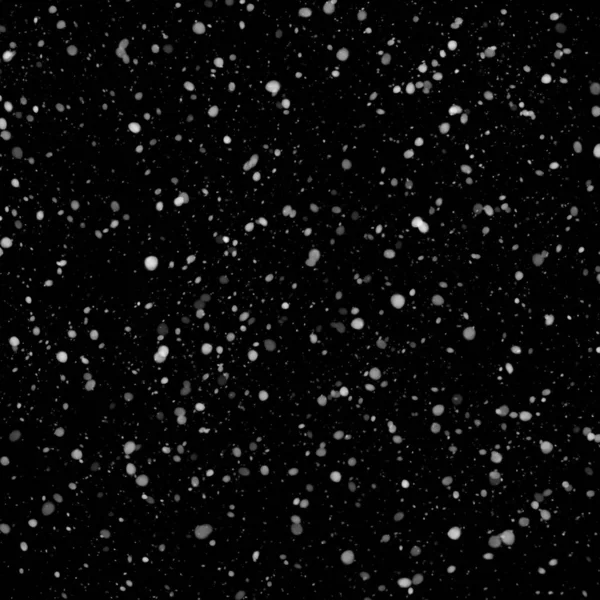 Abstract Achtergrond Met Dalende Sneeuw Zwarte Achtergrond — Stockfoto