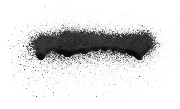 Black Spray Paint White Background — Stock Photo, Image