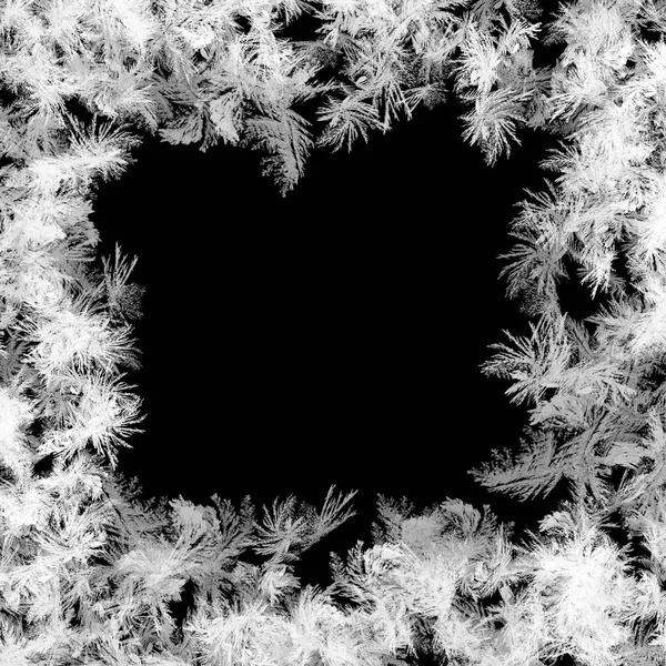 Fundo Abstrato Escuro Com Textura Congelamento Branco — Fotografia de Stock