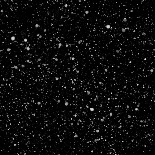 Abstract Wallpaper Falling Snow Black Background — Stock Photo, Image