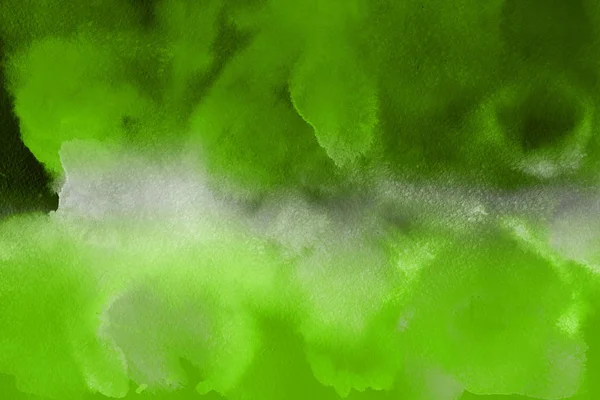 Green Watercolor Paint Paper Abstract Background — Stock Photo, Image