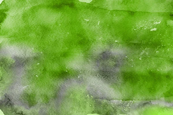 Pittura Acquerello Verde Sfondo Astratto Carta — Foto Stock