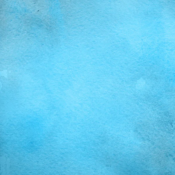 水彩絵の具の質感を持つ青色の背景 — ストック写真
