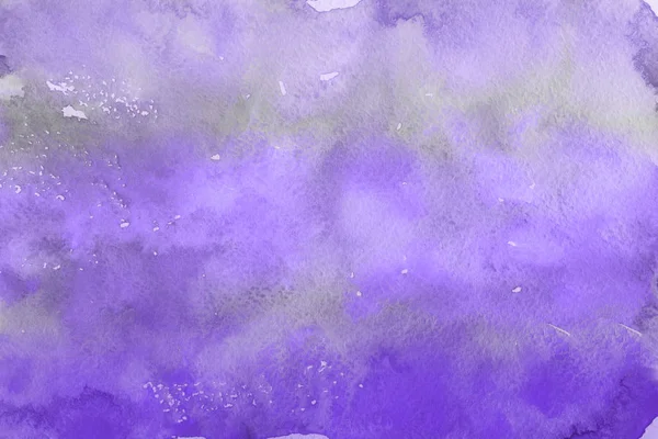 Pittura Acquerello Viola Sfondo Astratto Carta — Foto Stock