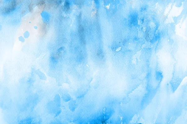 Blue Watercolor Paint Paper Abstract Background — Stock Photo, Image