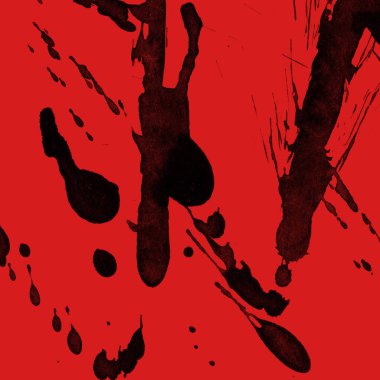 kırmızı arka plan doku soyut siyah boya splatters
