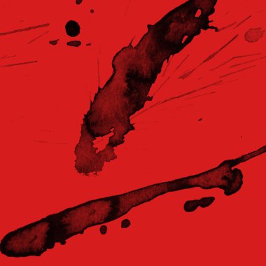 kırmızı arka plan doku soyut siyah boya splatters