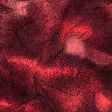 sulu boya boyama doku ile kırmızı arka plan