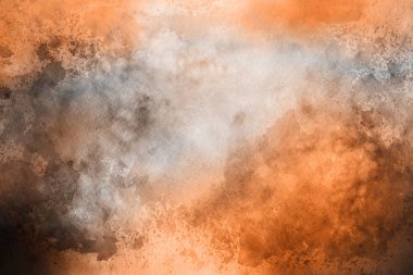 Kağıt arka plan üzerinde turuncu suluboya boya