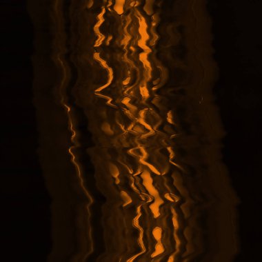 Dijital ekran aksaklık etkisi doku soyut. Turuncu ve siyah