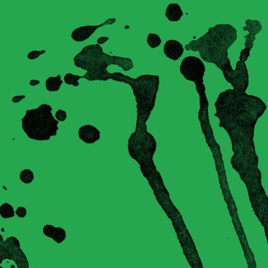 yeşil arka plan doku soyut siyah boya splatters