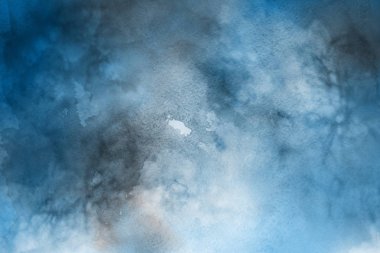 Kağıt arka plan mavi suluboya boya