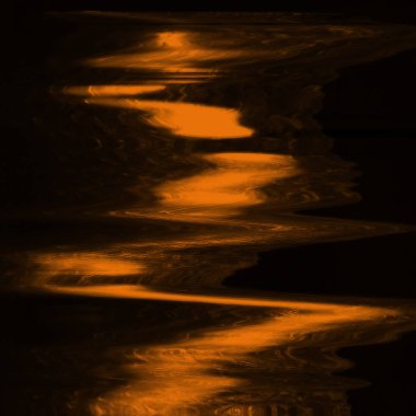 Dijital ekran aksaklık etkisi doku soyut. Turuncu ve siyah