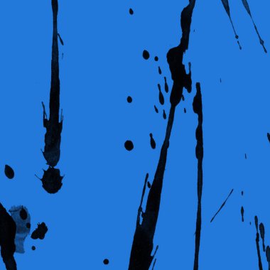 mavi arka plan doku soyut siyah boya splatters