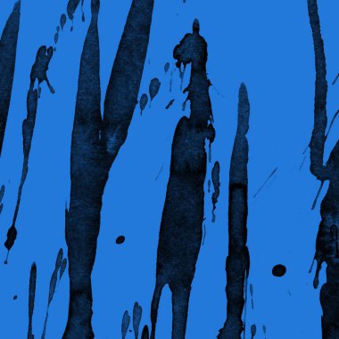 mavi arka plan doku soyut siyah boya splatters