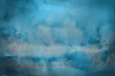 sulu boya boyama doku ile koyu mavi arka plan