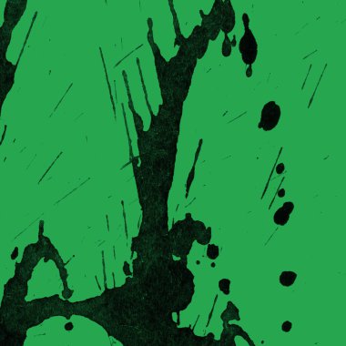 yeşil arka plan doku soyut siyah boya splatters