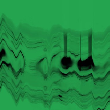 Dijital ekran aksaklık etkisi doku soyut. Yeşil ve siyah