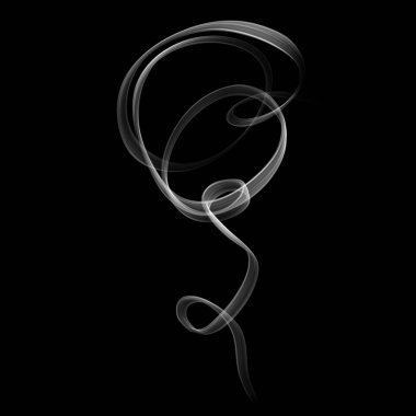 soyut duvar kağıdı, siyah arka plan üzerine duman