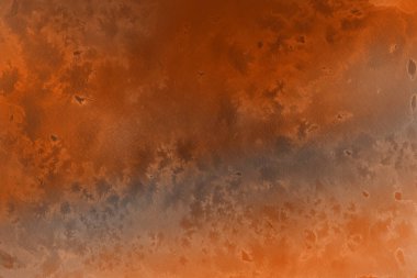 Kağıt arka plan üzerinde turuncu suluboya boya