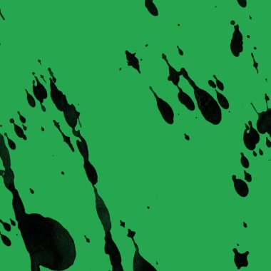 yeşil arka plan doku soyut siyah boya splatters