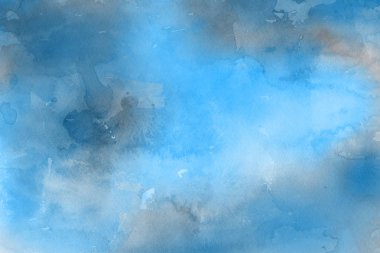 Kağıt arka plan mavi suluboya boya
