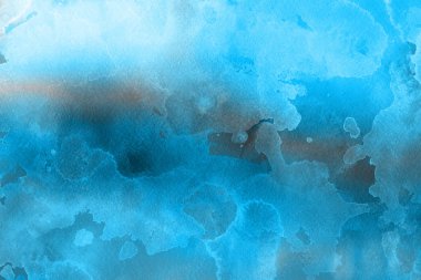 Kağıt arka plan mavi suluboya boya