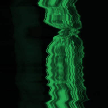 Dijital ekran aksaklık etkisi doku soyut. Yeşil ve siyah