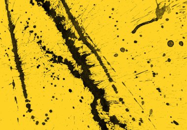 Soyut Beyaz boya doku siyah arka plan üzerine splatters