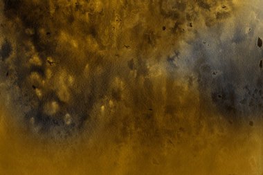 Kağıt arka plan üzerinde altın suluboya boya