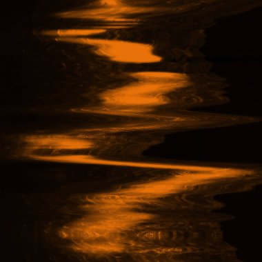 Dijital ekran aksaklık etkisi doku soyut. Turuncu ve siyah