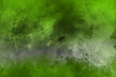 Kağıt arka plan üzerinde yeşil suluboya boya